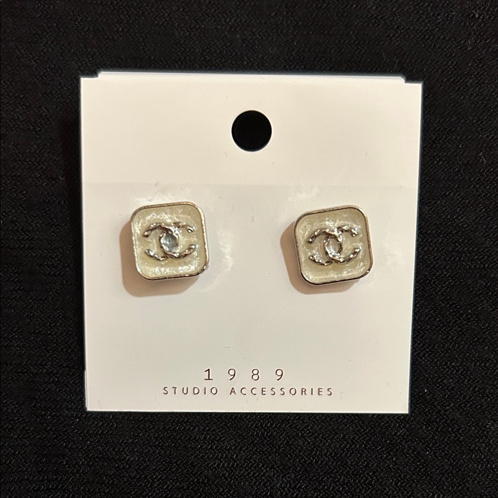 Chic Silver-Tone Earrings by